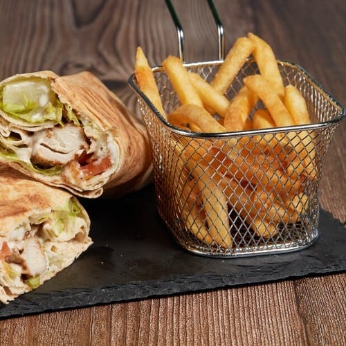 Chicken Shish Tawook Wrap Combo.