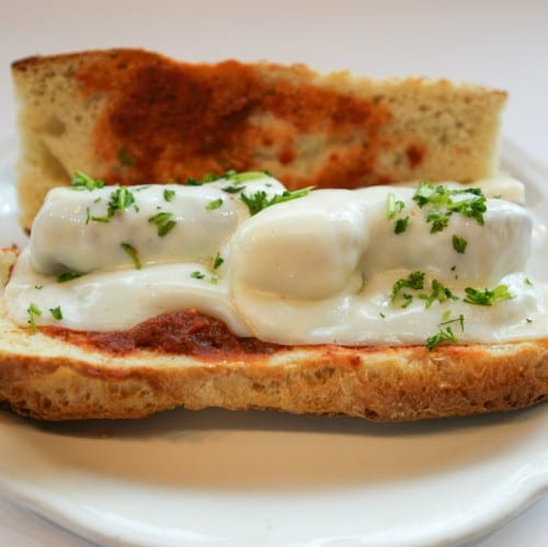 Sausage Parmigiana Sub.