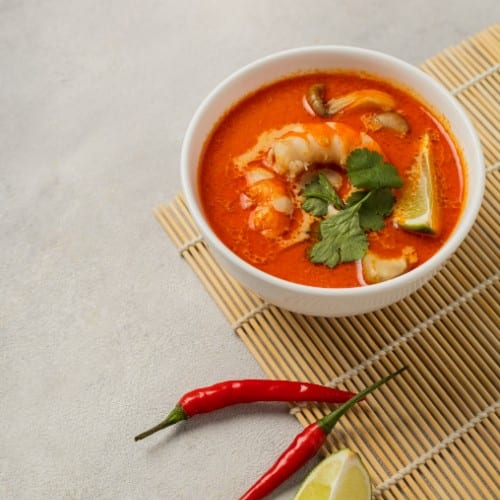 Tom Yum Gai Soup.