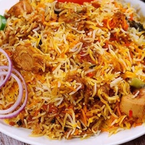 Chicken Chettinad Dum Biryani (Boneless).