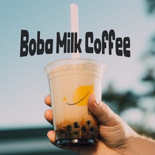 Boba Bubbles milk coffee 