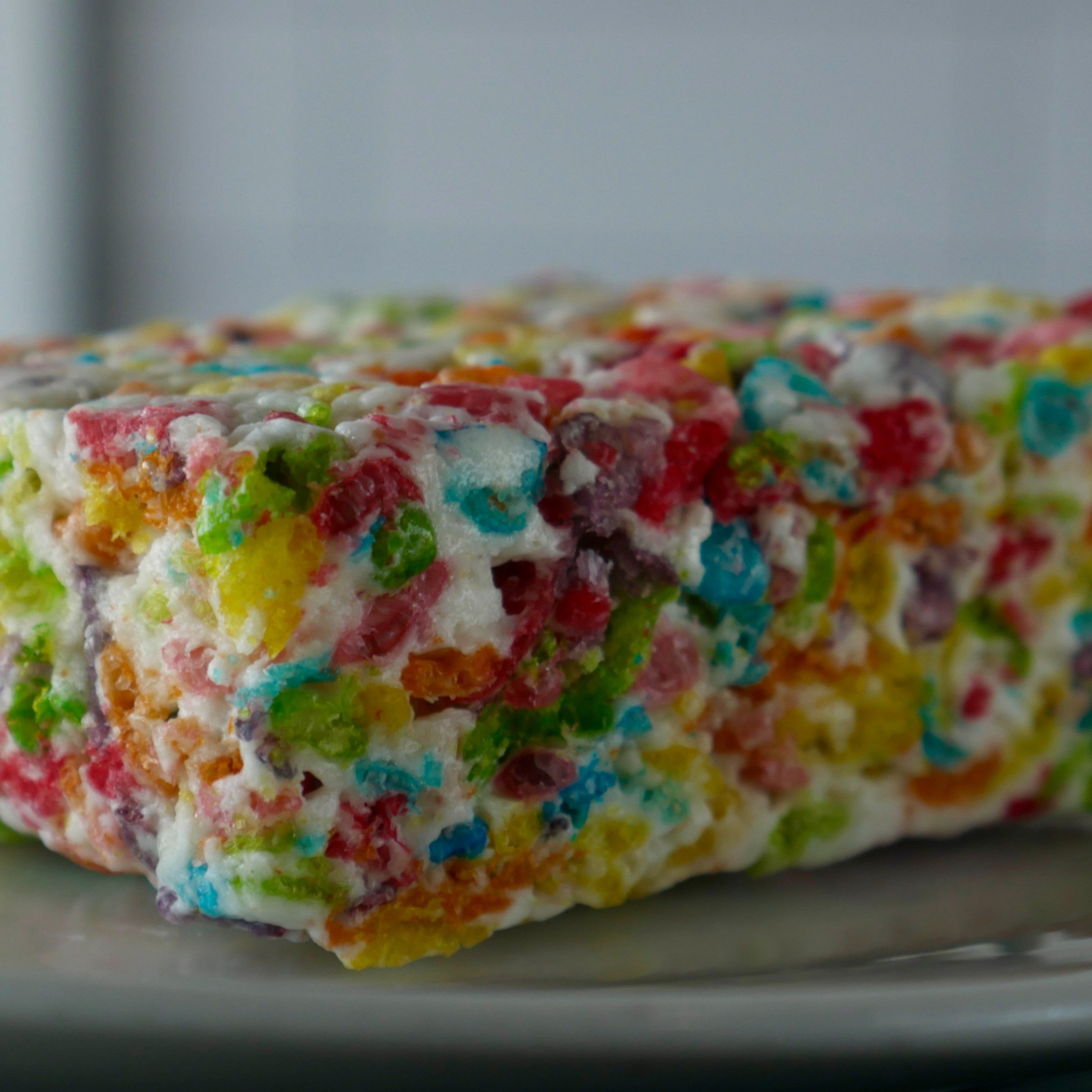 Fruity Pebbles Rice Krispies (GF).