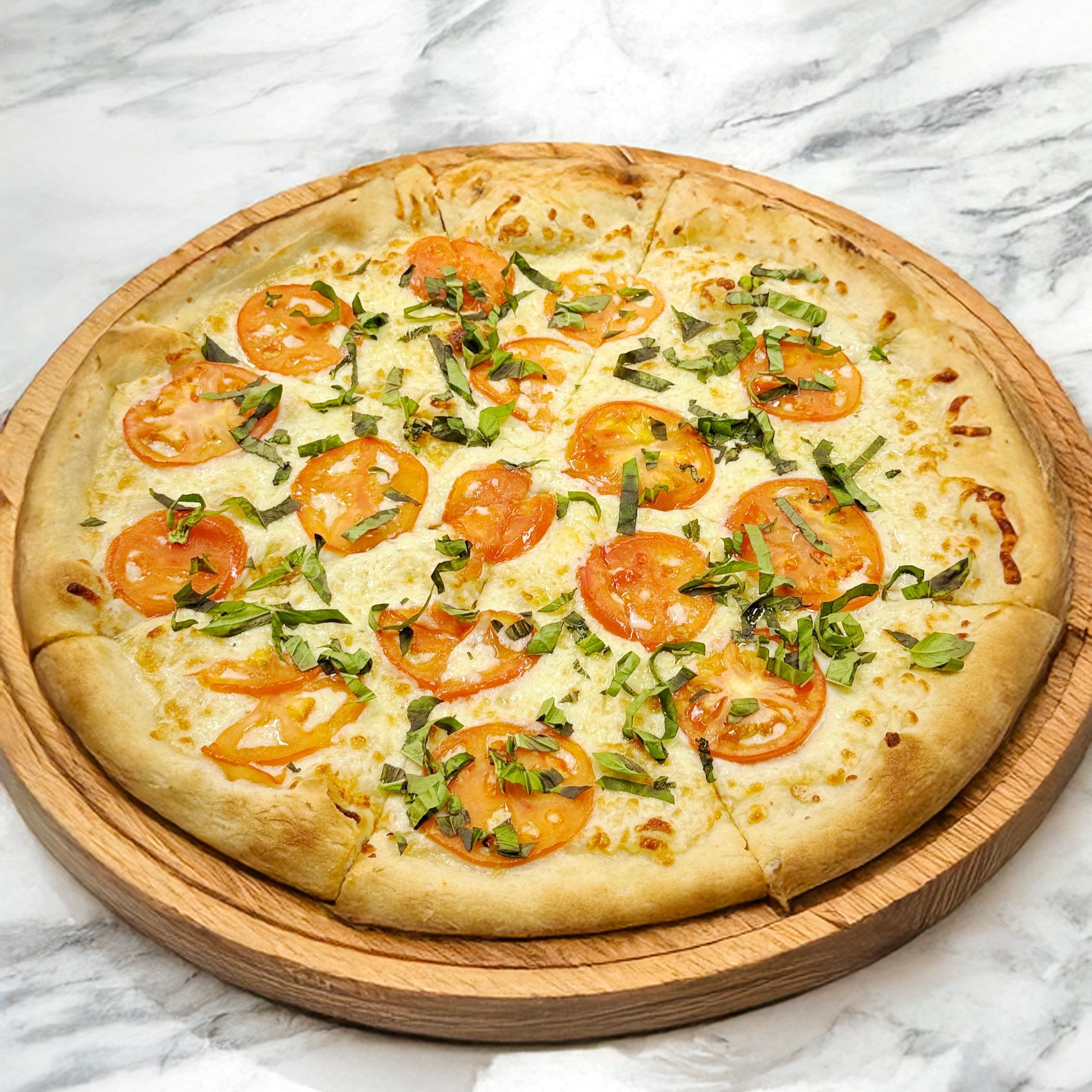 Margaritia Individual Pizza.