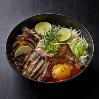 P13. Chicken, Flank Steak Noodle Soup (GA, N)