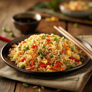 Sizzling Vegetable Fried Rice (ChengDu) 翻滚吧，成都菜菜炒饭