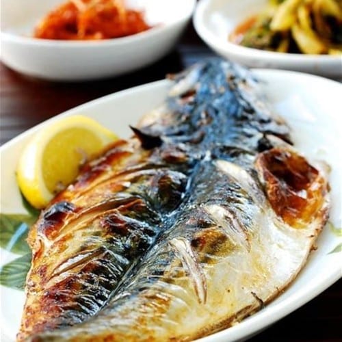 Grilled Mackerel (whole fish).