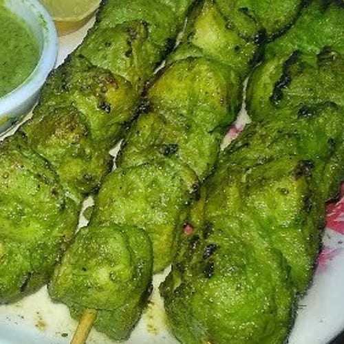 Tandoori Hariyali Kabab.