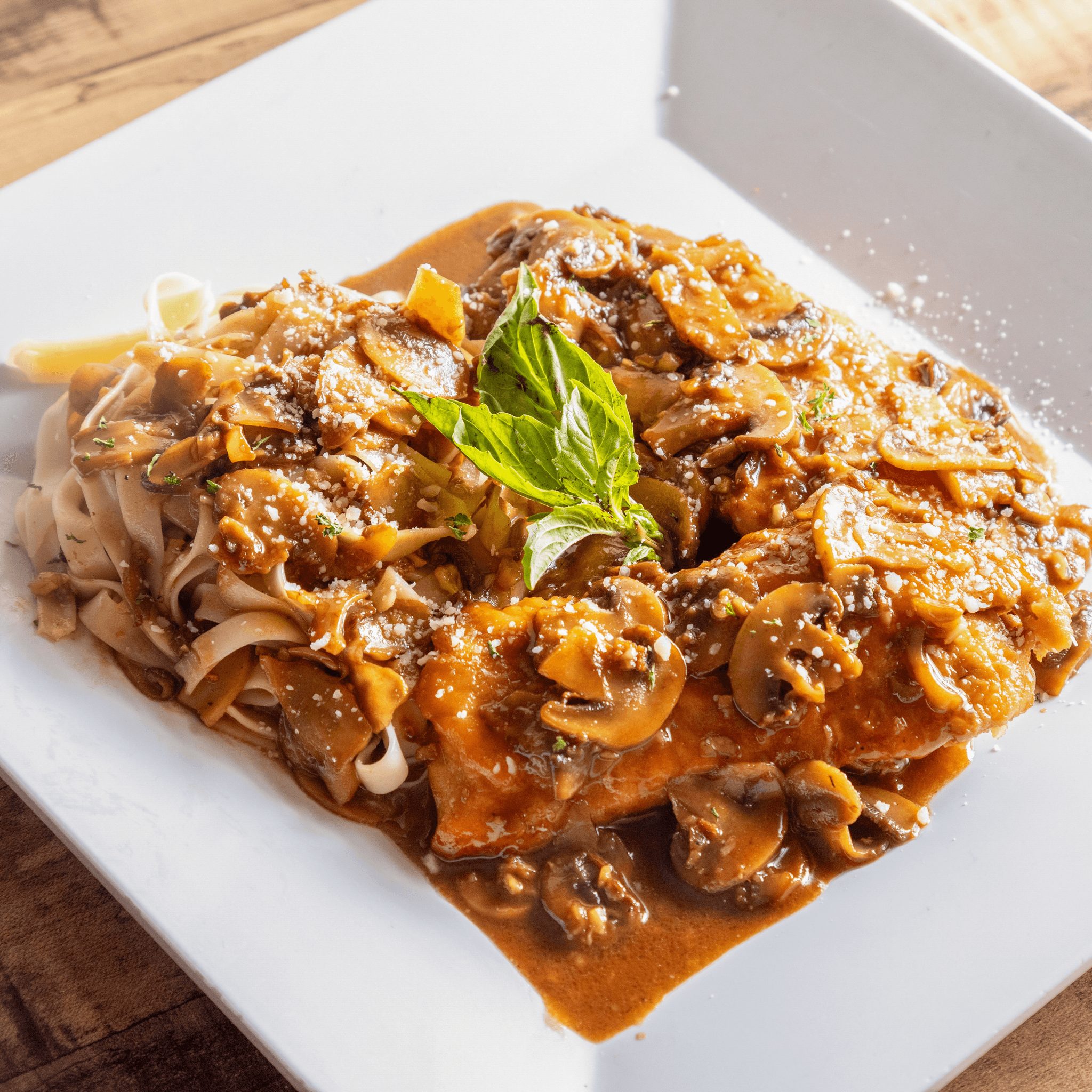 Chicken Marsala Lunch.