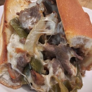 Cheesesteak with Onions Sandwich