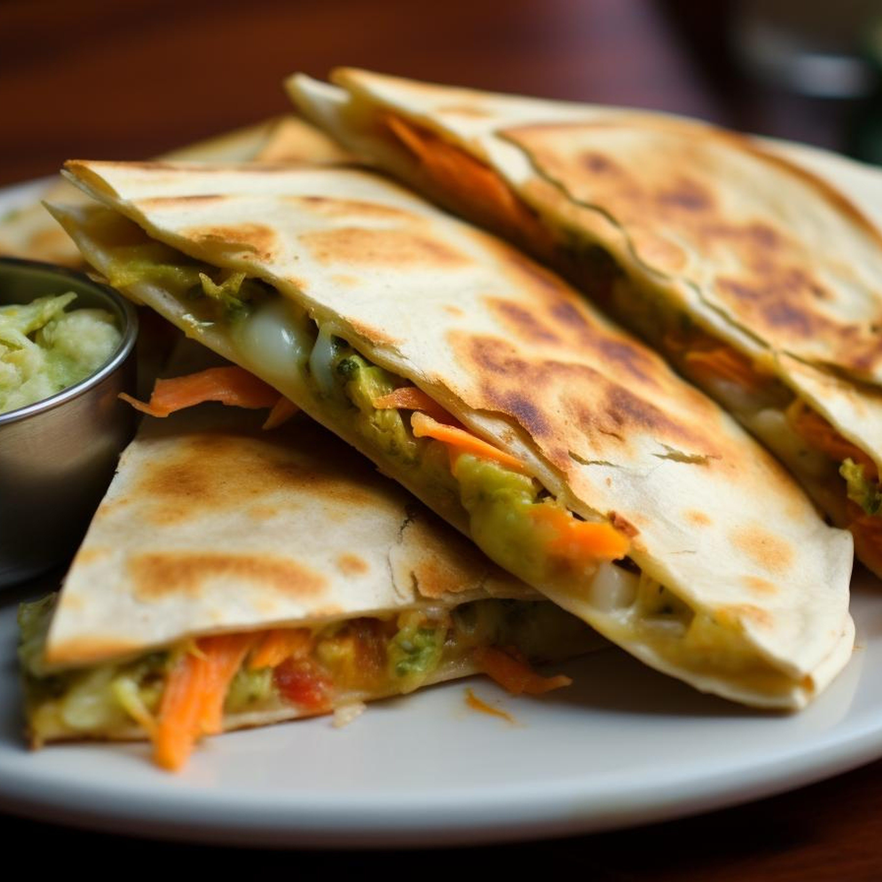 Veggie Quesadilla.