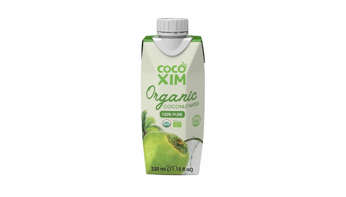 Cocoxim Organic Coconut Water 100%.