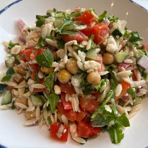 Orzo Cucumber Salad.