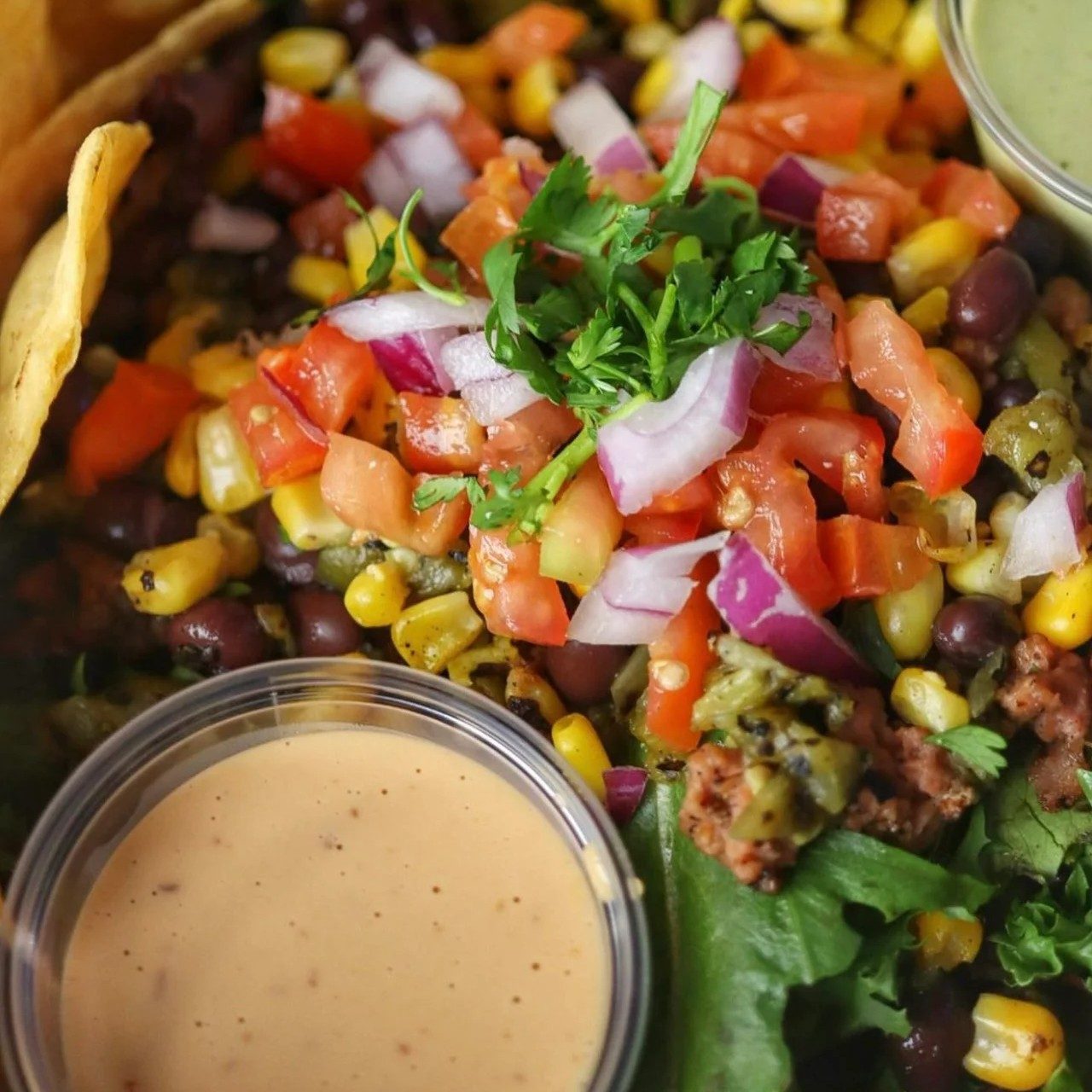 Vegan Taco Salad.
