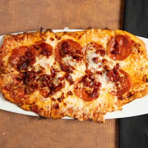 Double Pepperoni Double Cheese Pizza (Flatbread).