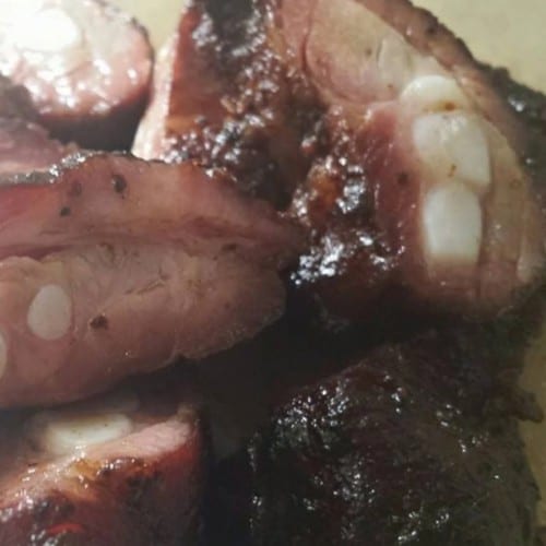 Rib Tips in BBQ Sauce.
