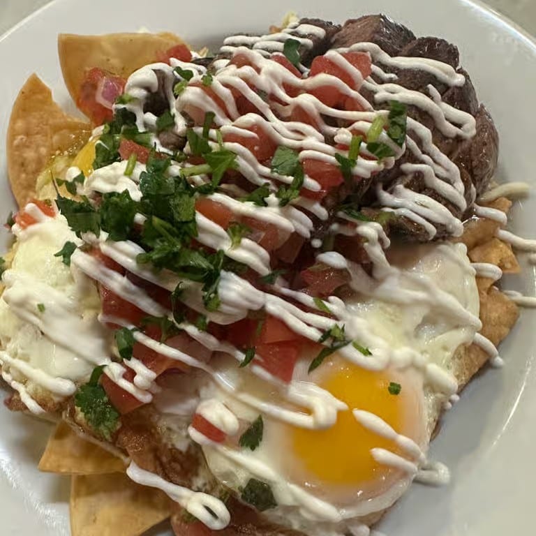 Bistro chilaquiles brunch.