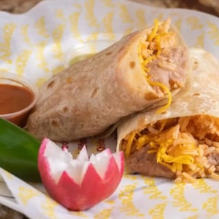 Beans Rice and Cheese Burrito