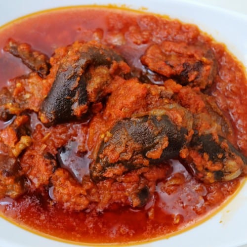 Assorted meat soup or Stew with you choice of Starch.