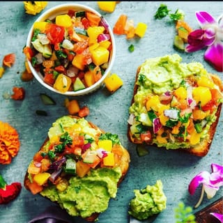 Avocado with Mango Toast