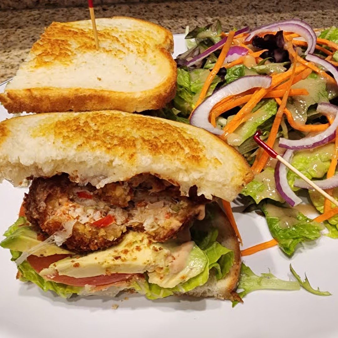 Crab-Cake Sandwich.