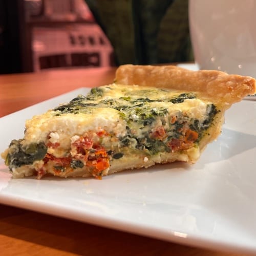 9" Sun Dried Tomato Quiche - Must be ordered 24hrs. in advance..