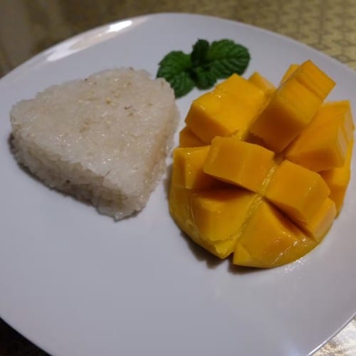 Mango and Sweet Sticky Rice.