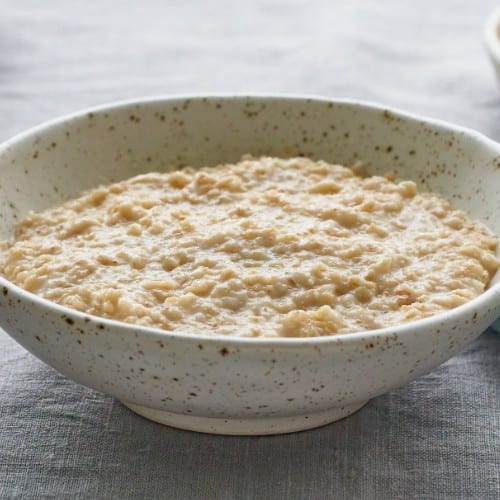 Hot Oatmeal with Brown Sugar.