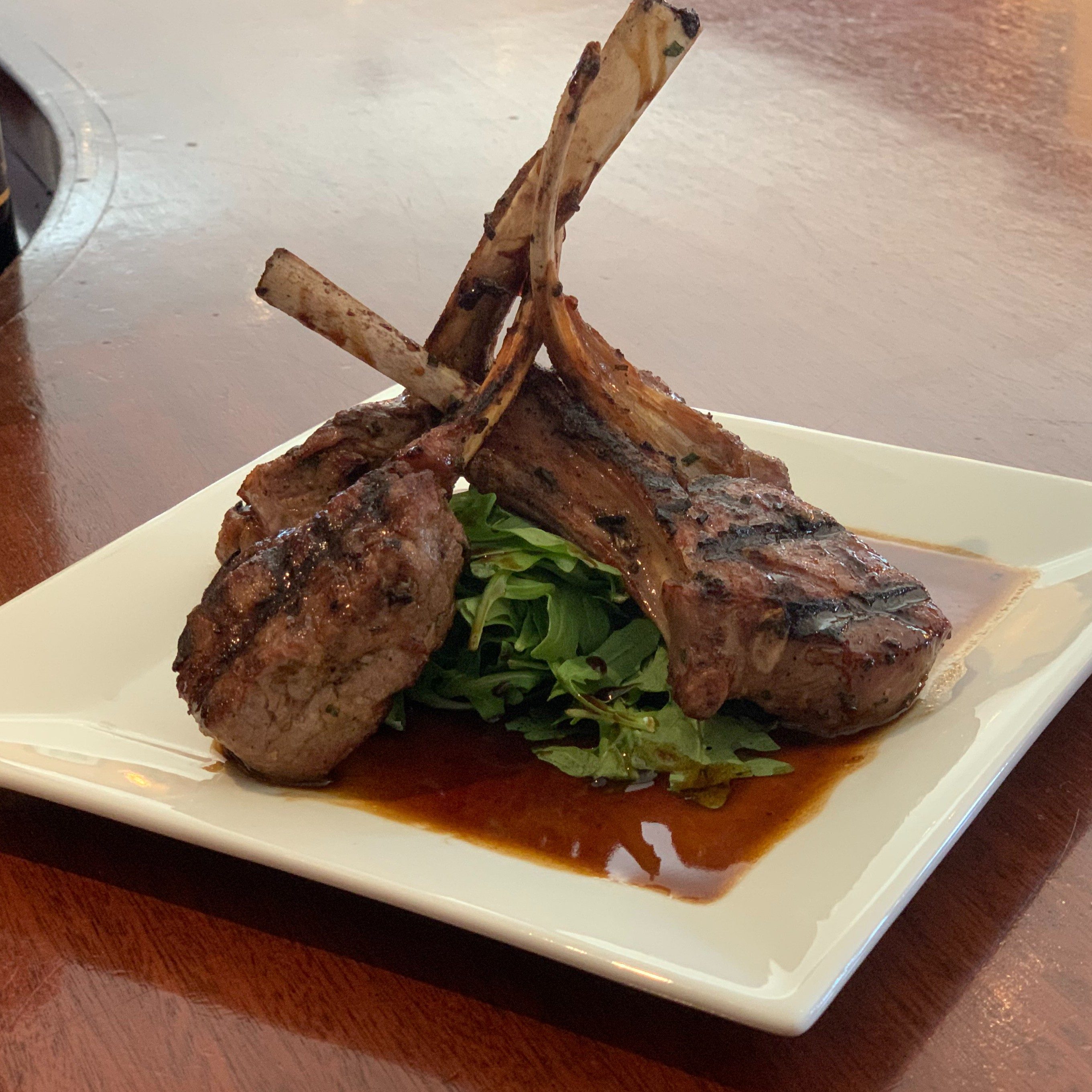 Grilled Lamb Chop Lollipops.