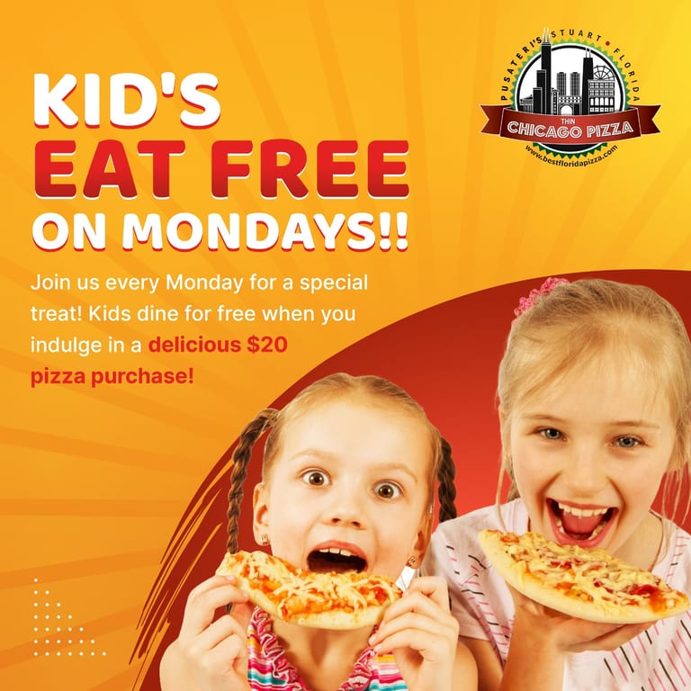 Kid's Eat Free on Mondays!!