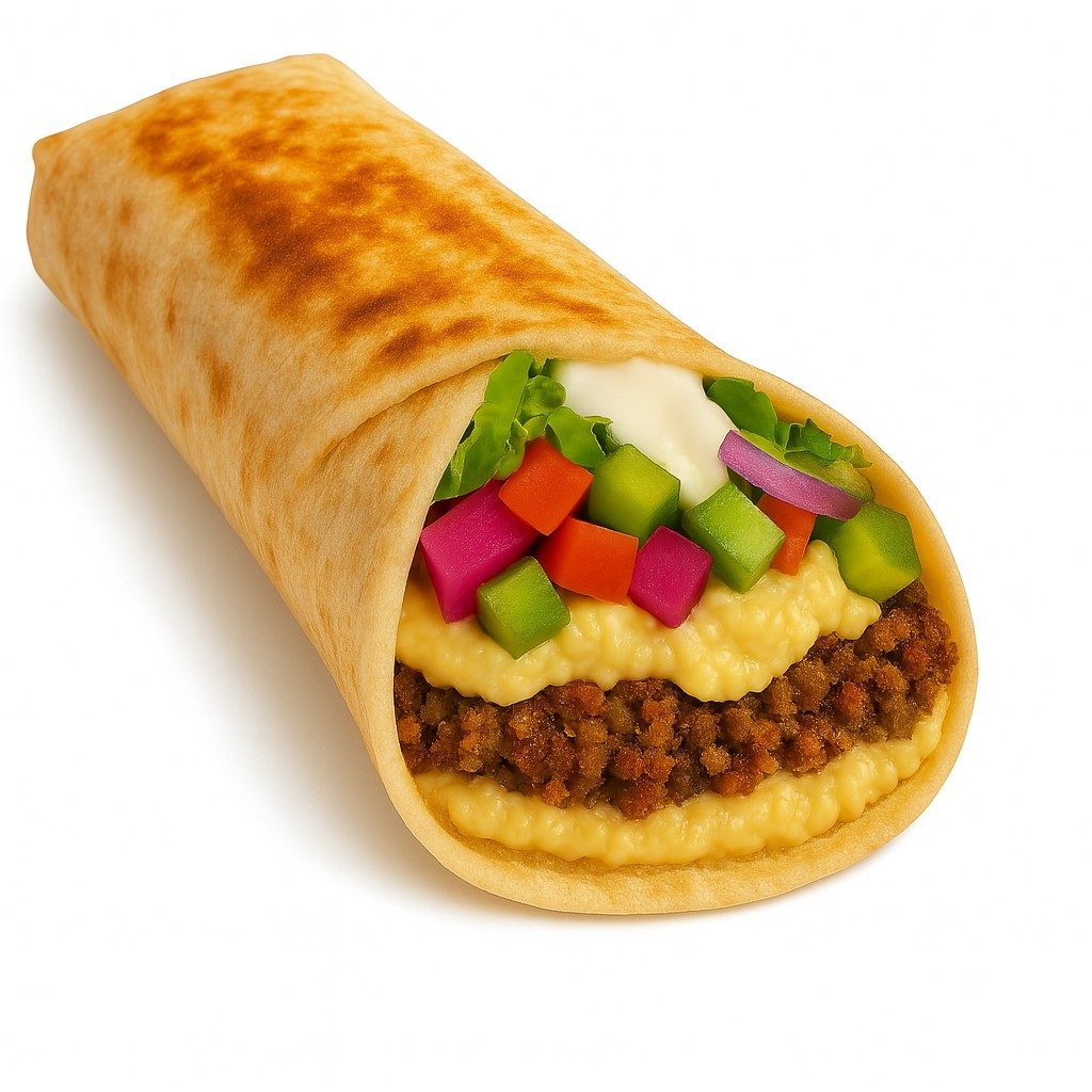 Falafel Saj Wrap.