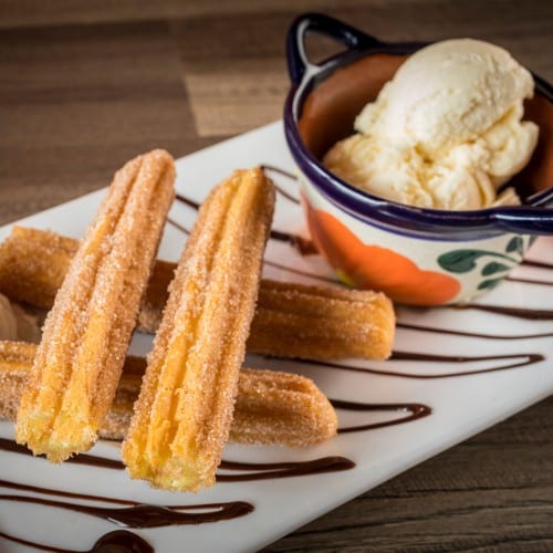 Churros with Ice Cream.