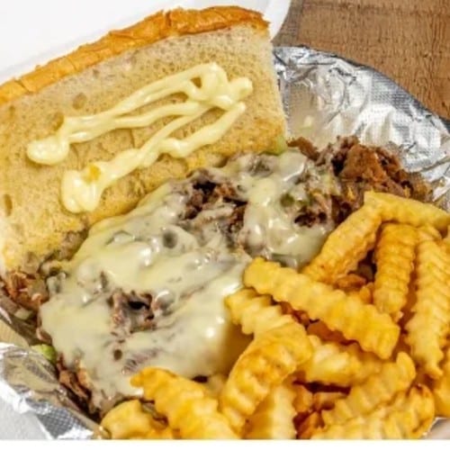 Cheese steak Po'boy.