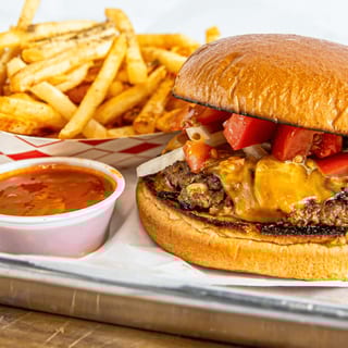 World Famous Koobideh Burger & Fries