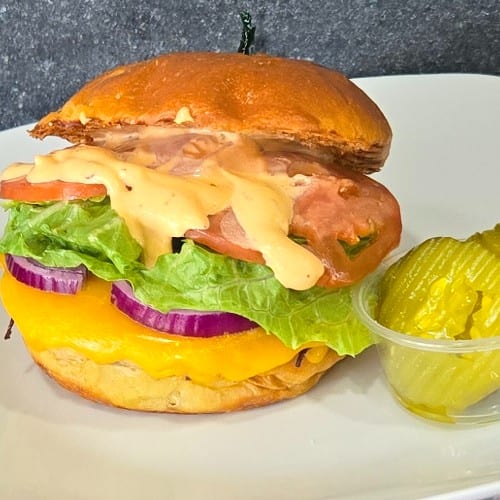 Jerk Chicken Burger.