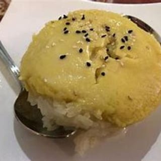 Sweet Rice with Thai Custard