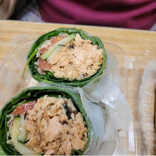 Honey Garlic Chicken Wrap.