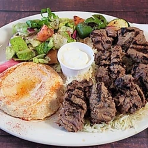 Beef Kabab Plate.