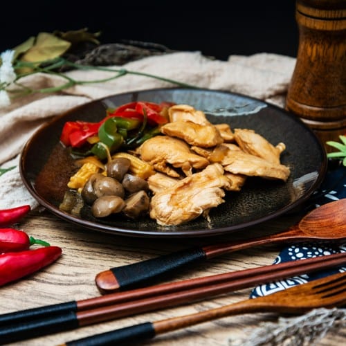 Chicken with Chinese Black Mushroom.