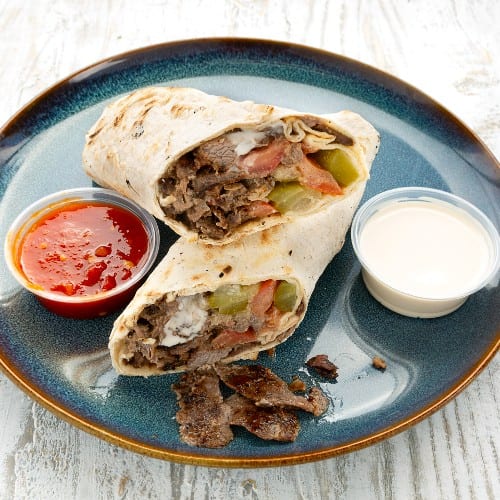 Beef Shawarma Sandwich.