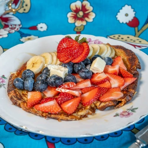 Croissant French Toast - Vegetarian.