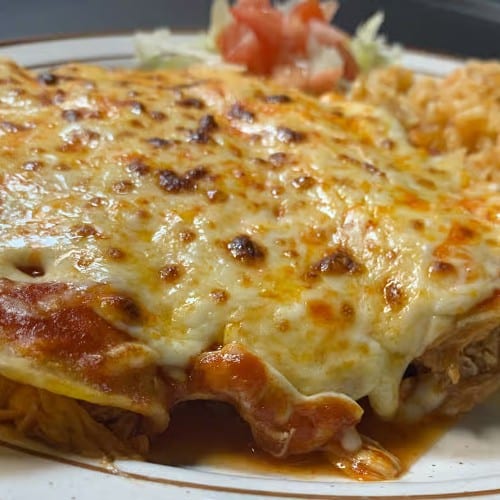 Lunch Enchiladas.