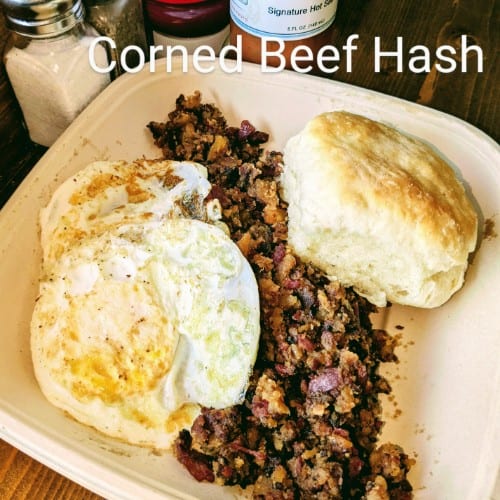 Corned Beef Hash Plate.
