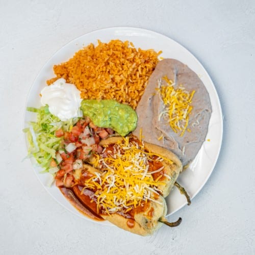 Combo 15 - Two Chiles Relleno Plate.