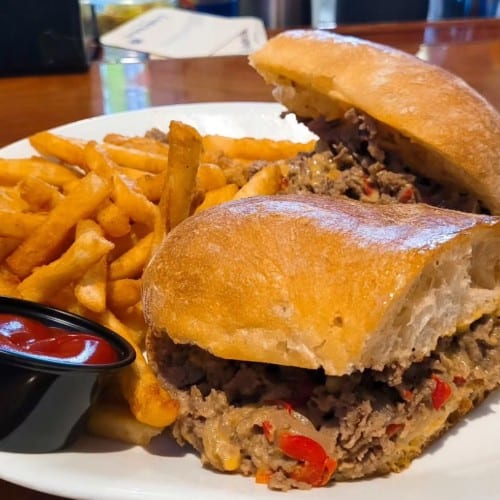 Cheesesteak Sandwich.