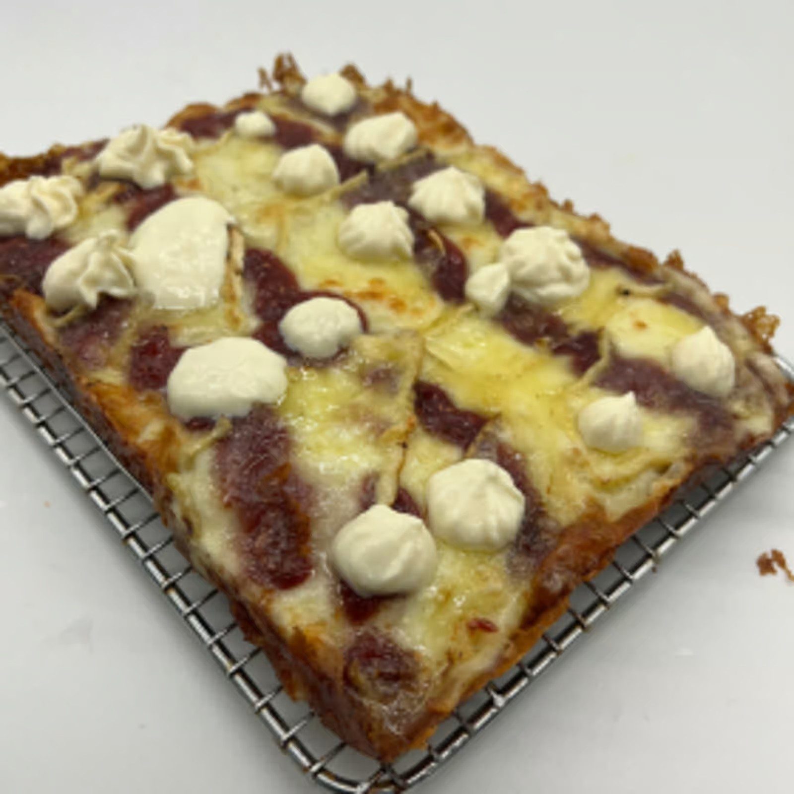 Sweet-n-Savory Detroit Pizza.