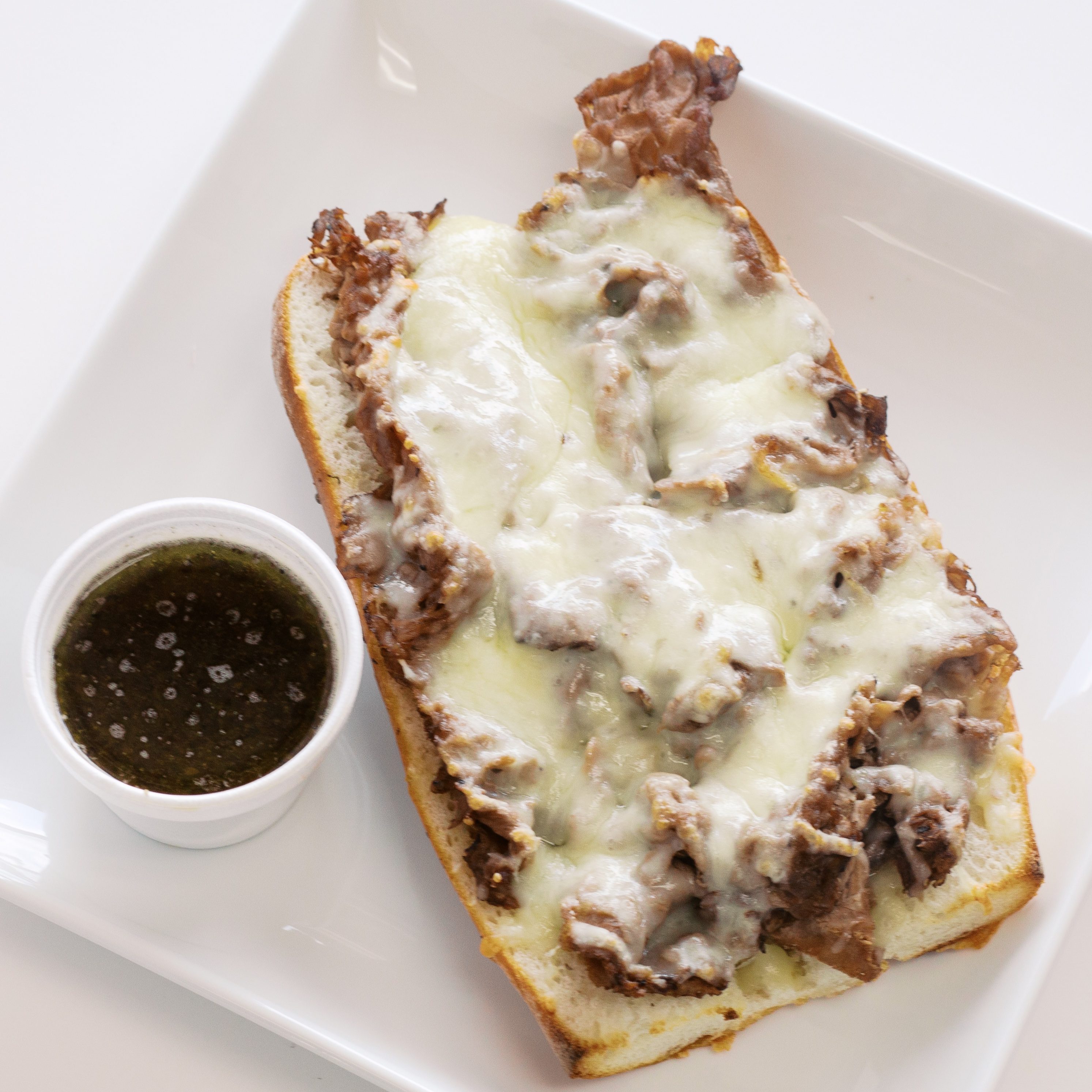 Roast Beef & Cheese Sandwich.