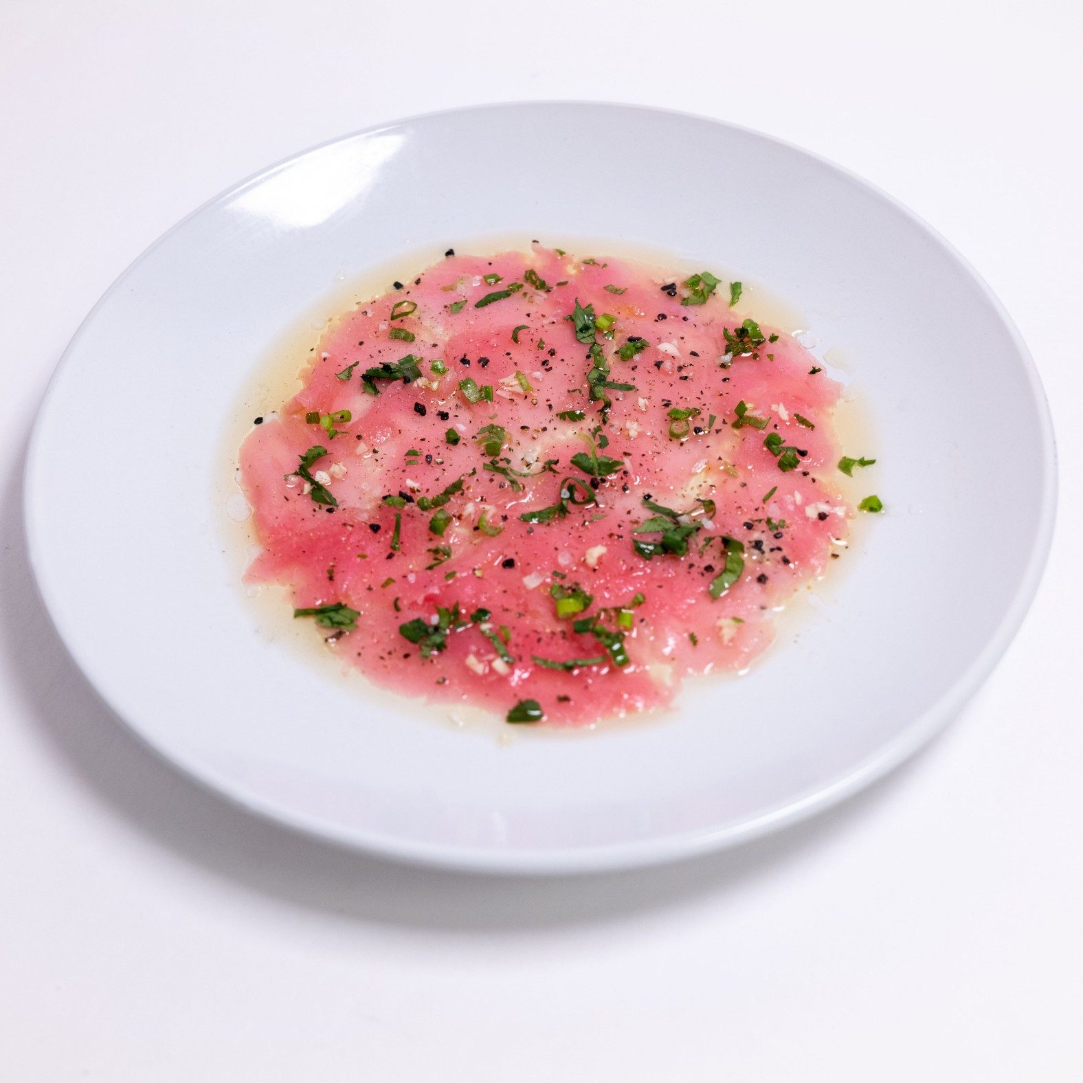 Tuna Carpaccio.