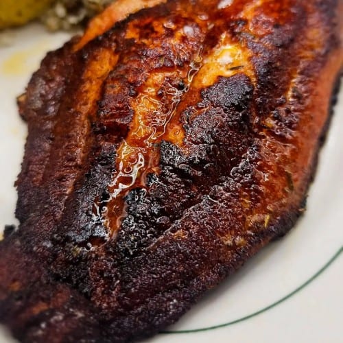 Blackened Catfish Filet.