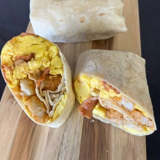 Reindeer Sausage Breakfast Burritos