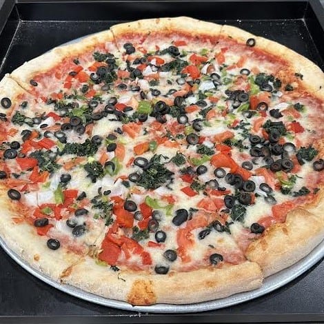 Veggie Lover's Pizza Slice.